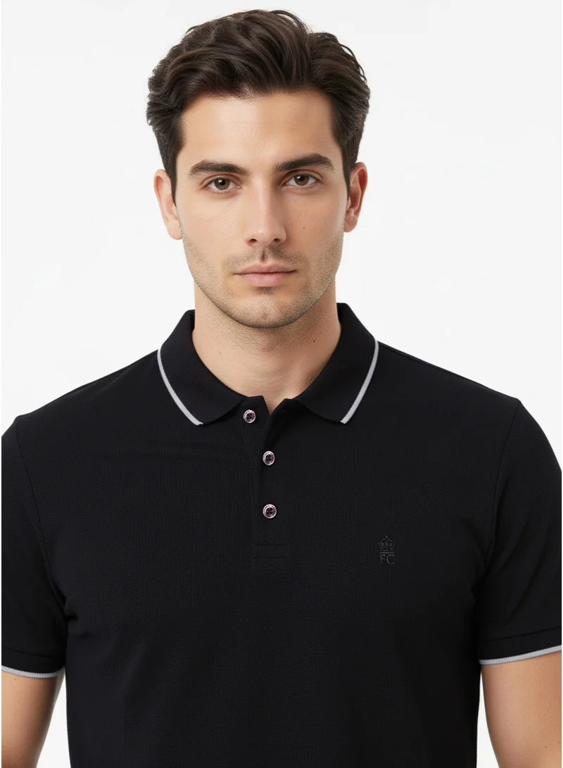 فرنش كونكشن Popcorn Tipped Polo Shirt