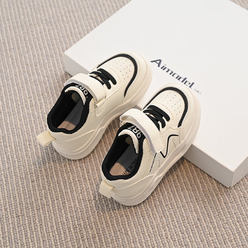 Children'S Sports Shoes Spring And Autum New Boys' Casual Sneakers Girls' Soft-Soled Toddler Shoes Baby White Shoes Flats - Image 1