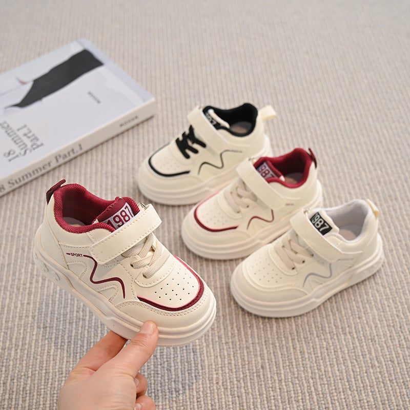 Children'S Sports Shoes Spring And Autum New Boys' Casual Sneakers Girls' Soft-Soled Toddler Shoes Baby White Shoes Flats - Image 3