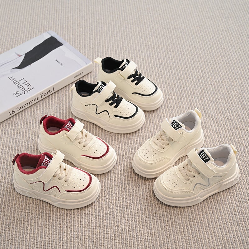 Children'S Sports Shoes Spring And Autum New Boys' Casual Sneakers Girls' Soft-Soled Toddler Shoes Baby White Shoes Flats - Image 2