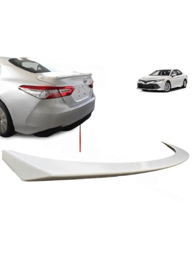 Toyota Camry Spoiler 2018–2024 Pearl White Sport Rear Wing High Quality Car Accessory - Image 1