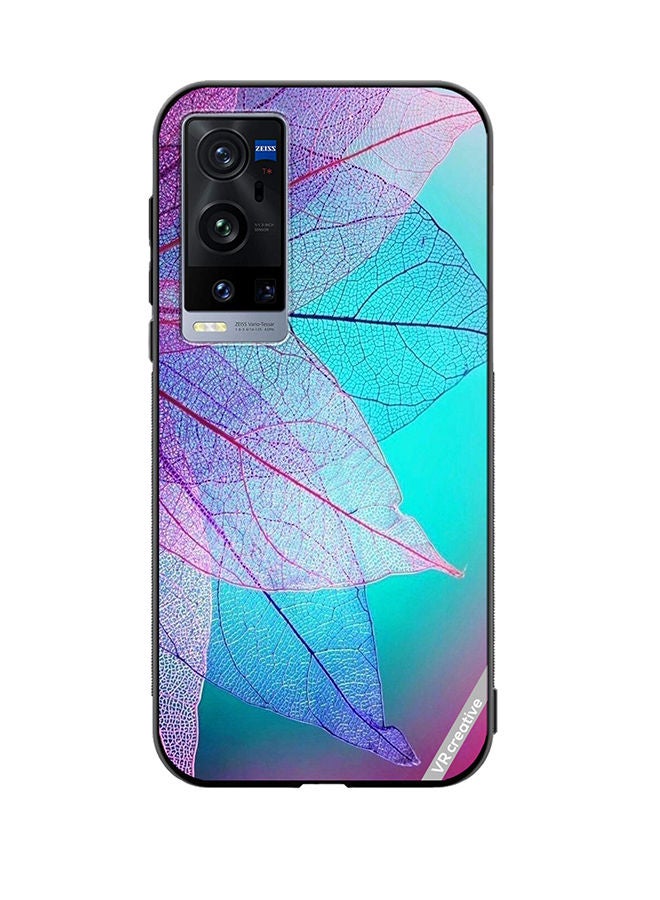 VR CREATIVE Protective Case Cover For Vivo X60 Pro Plus Flower Design Multicolour - Image 1