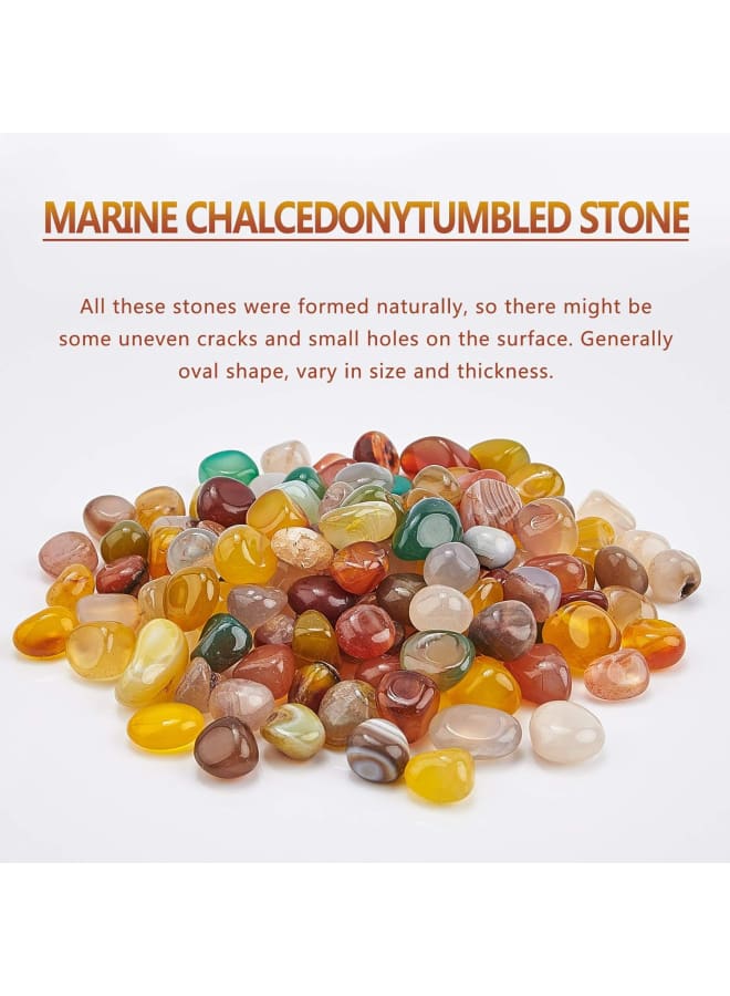 780 Pieces Tumbled Mixed Agate Undrilled Natural Crushed Gemstone for Succulents Bedding, Vase Filler, Fish Tank Decoration  - Image 4