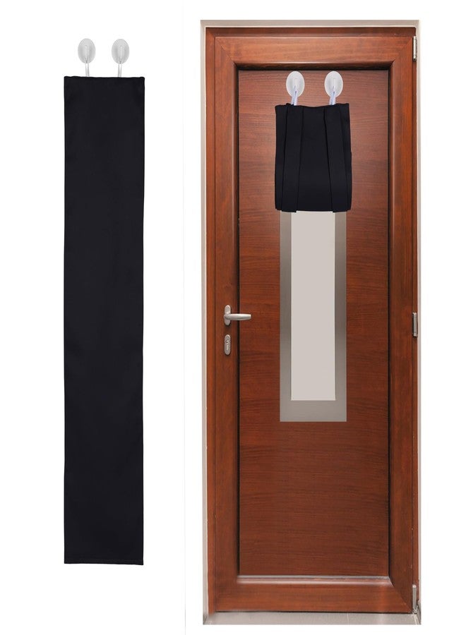 ChYoung Classroom Door Window Cover Lockdown Blackout Curtain No Drill Room Darkening Window Shades with 2 Hooks Tie Up Door Covering for School Nursery Home Office - Image 1