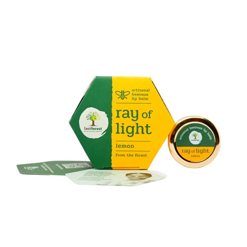 Last Forest Beeswax Lip Balm for Men & Women 5g, Non-sticky, 24 Hrs Lip Moisturizer For Dry And Chapped Lips, Nourish & Protect (Lemon) - Image 1