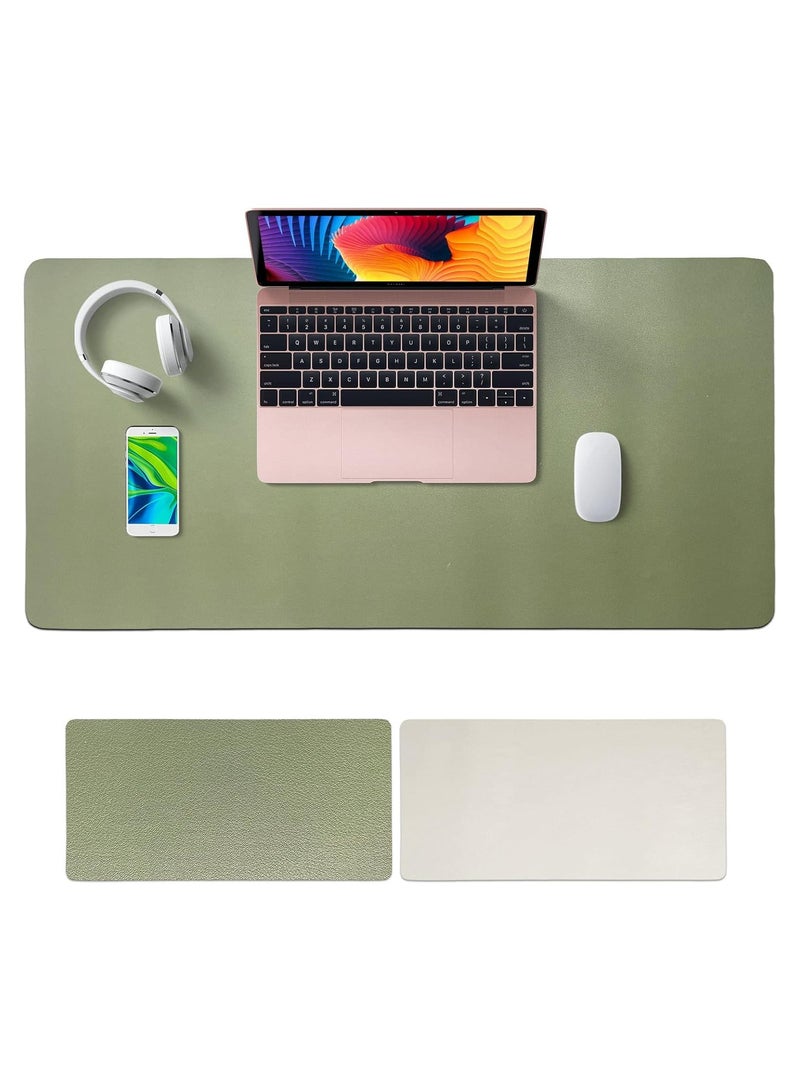 سكاي تاتش وسادة مكتب مزدوجة الجوانب مقاومة للماء مقاس 80 سم × 40 سم (أخضر/فضي) - Image 1