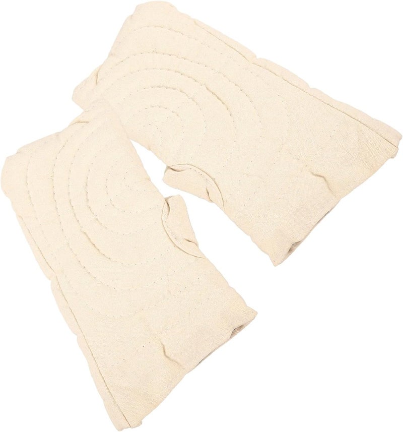 HEALSOPTHY Heat-Resistant Kiln Gloves Cotton Cloth Mittens for Pottery Clay Kiln Protection, Insulated Anti-scalding Gloves for Men and Women Crafting and Firing Safety - Image 1