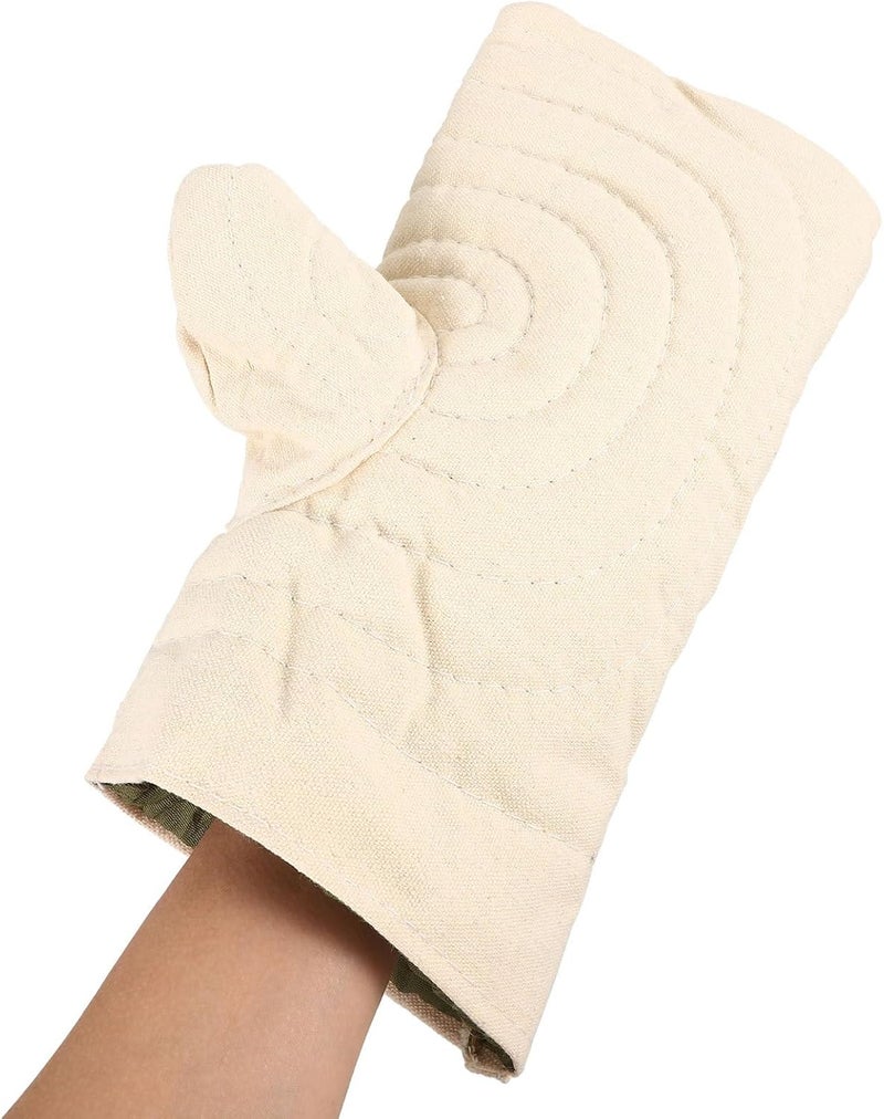 HEALSOPTHY Heat-Resistant Kiln Gloves Cotton Cloth Mittens for Pottery Clay Kiln Protection, Insulated Anti-scalding Gloves for Men and Women Crafting and Firing Safety - Image 4