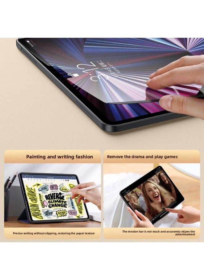 Suitable For Apple Ipad Paper Film IPad10.2-inch Removable Magnetic Film Pro11 Hand-painted Writing Film Air5-Color:Magnetic Paper Film + Storage Clip + Packaging + Toolkit-Size:mini4/5 7.9-inch