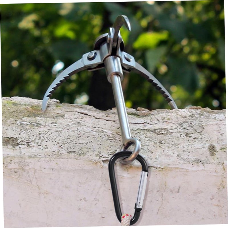 Multi Functional D Shape Lobster Claw Hooks for Climbing Camping Bags Kettles Outdoor Gear Black - Image 4