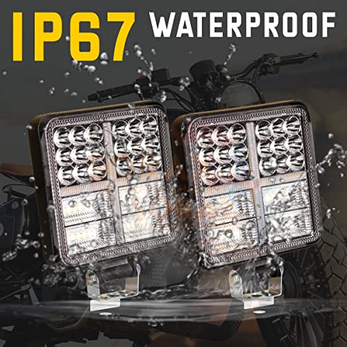 SORAX "56" LED Bar Dual Color Work Off Road Driving Lights Color Temp. (Amber 3800K+White 6000K) Waterproof 12V For Off Road Car, Truck, Jeep, SUV, ATV and UTV (168W-Pack of 2Pcs) - Image 5