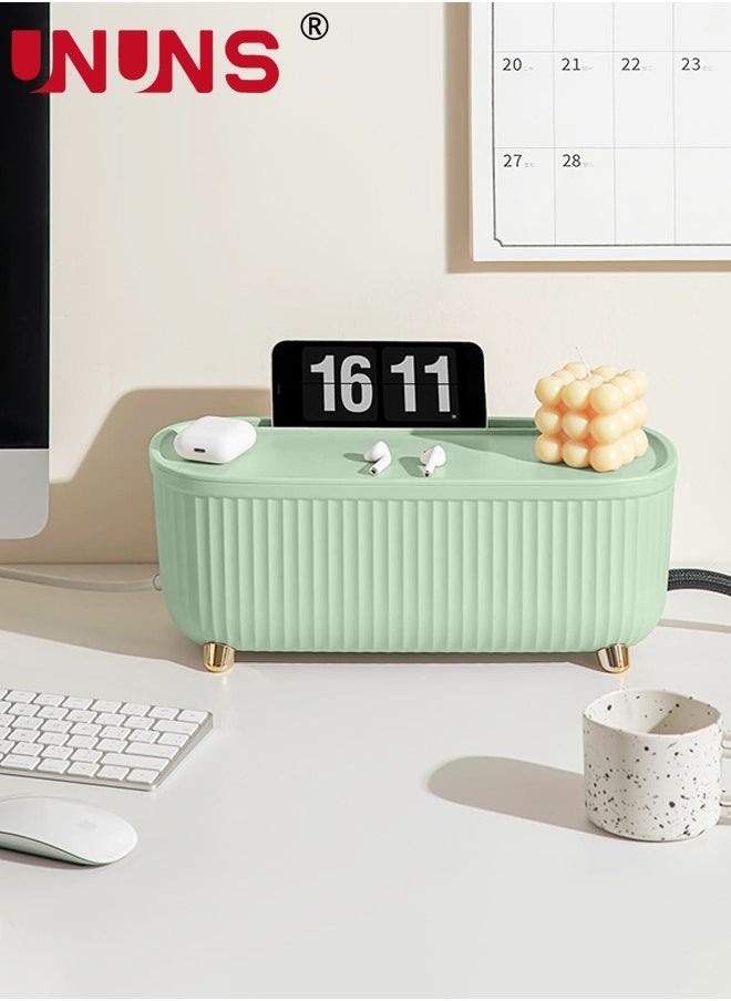 UNUNS - Cable Management Box,Cord Organizer Box With 10pcs Lacing，Insulated Cable Storage Box For TV,Computer,Laptop Power Strips - Image 1