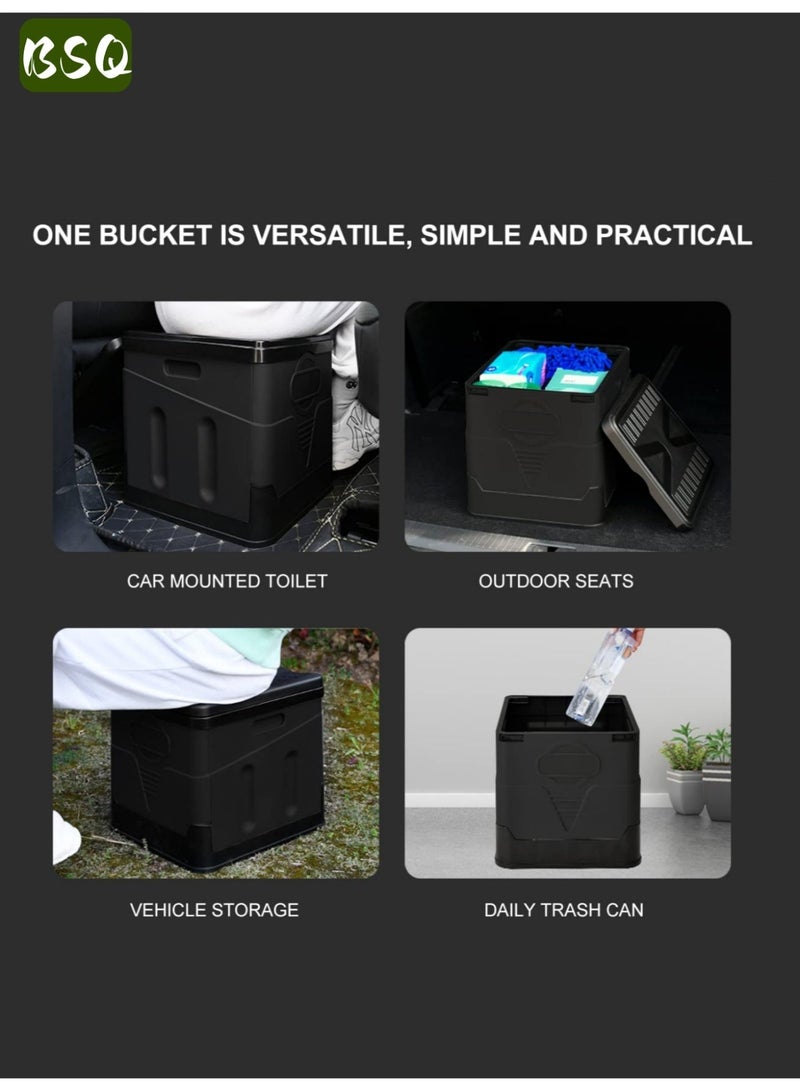 بي إس كيو مرحاض طوارئ | مرحاض تخييم متنقل | مرحاض تخييم | خيمة مرحاض | مقعد مرحاض قابل للطي للتخييم | مرحاض متنقل | مرحاض قابل للطي مطور | كرسي مرحاض خارجي | لوازم التخييم | مرحاض سفر متنقل | سعة الوزن: 450 رطلاً - Image 4