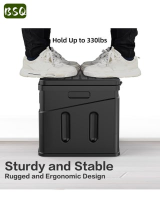 Emergency Toilet | Portable Camping Toilet | Camping Toilet | Toilet Tent | Camping Folding Toilet Seat | Portable Toilet | Upgraded Folding Toilet | Outdoor Toilet Stool | Camping Supplies | Travel Portable Toilet | Weight Capacity: 450 lbs - view 3