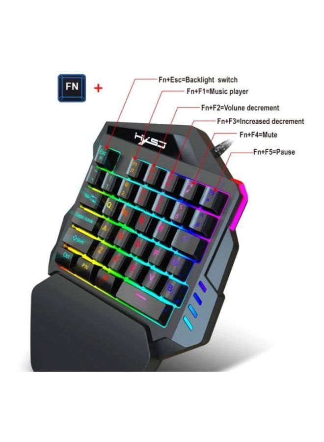 NIBEMINENT Single Hand Gaming Wired Keyboard  - Image 2