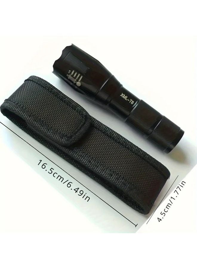 حافظة مصباح يدوي أسود مع حزام قابل للتعديل لتثبيت على الحزام مقاس 6.5 بوصة - Image 4