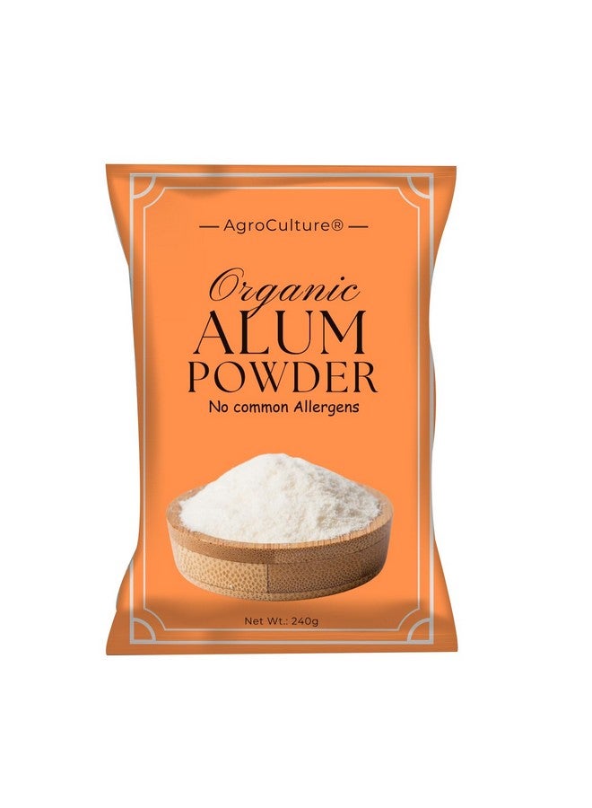 AgroCulture مسحوق الألوم العضوي من أغروكلتشر، مسحوق فتكاري طبيعي 100% (240 جرام) - Image 1
