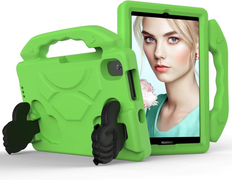SYOSI Eva Tablet Protective Case, Shockproof Lightweight Dropproof Stand Tablet Case For Lenovo Tb-8505F&8705N/For Samsung T307&T307U/For Huawei T8 8.0, Mediapad M5 M6 With Large Handle Holder Green - Image 1