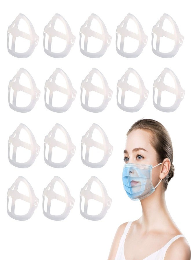 Tirdkid 16Pcs Face Bracket for Mask -3D Mask Bracket -Face Mask Internal Support Frame, More Space for Comfortable Breathing, Lipstick Protector ，Washable Reusable - Image 1
