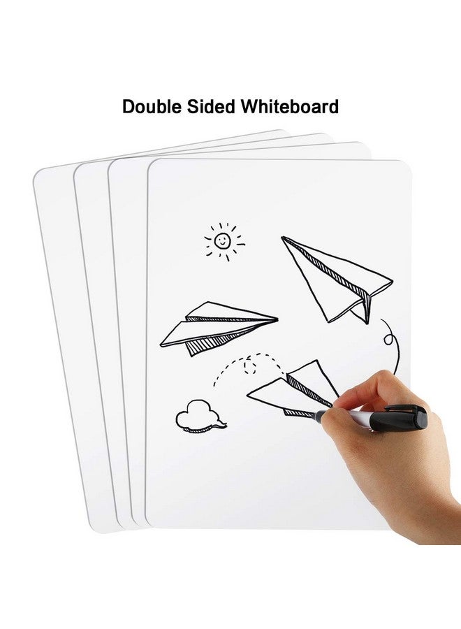 HERKKA Ase Lapboards, Herkka 8 Pack Double Sided Dry Erase Lap Boards 9 X 12.5 Inch, 8 Markers, 8 Erasers, Small Dry Erase Boards For Classroom Supplies - Image 2