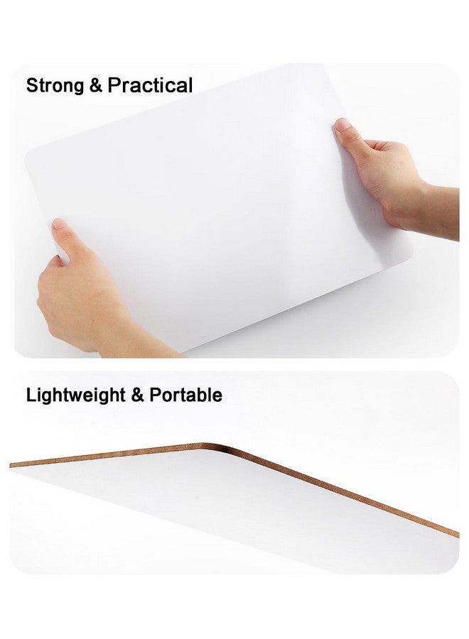 HERKKA Ase Lapboards, Herkka 8 Pack Double Sided Dry Erase Lap Boards 9 X 12.5 Inch, 8 Markers, 8 Erasers, Small Dry Erase Boards For Classroom Supplies - Image 4
