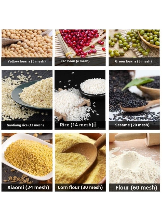 Sieve Sieve Stainless Steel Flour Sieve 10200 Mesh Traditional Chinese Medicine Powder Sieve Rice Sieve Ultra-fine Filter Standard Sample Sieve-Color:30 Cm 30 Mesh [corn Flour, Pepper Flour, Multigrain Flour]☆☆ - Image 4