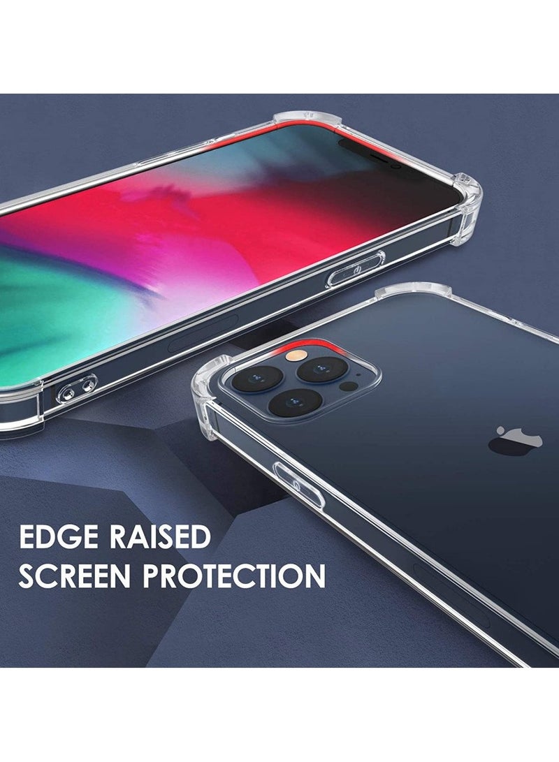 فواتير غطاء حماية مرن من TPU لهاتف iPhone 13 Pro Max - غطاء شفاف ناعم مع زوايا معززة مضادة للصدمات - Image 2