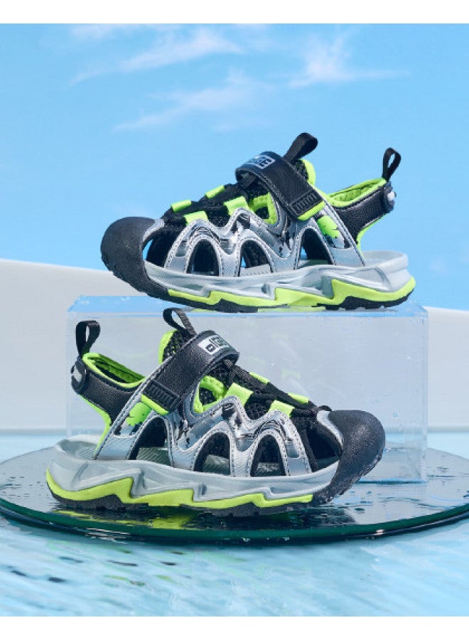 Bumblebee Boys' Sandals Summer New Sports Sandals For Big Kids Comfortable Beach Shoes Anti-collision Toe Children's Sandals - Image 1