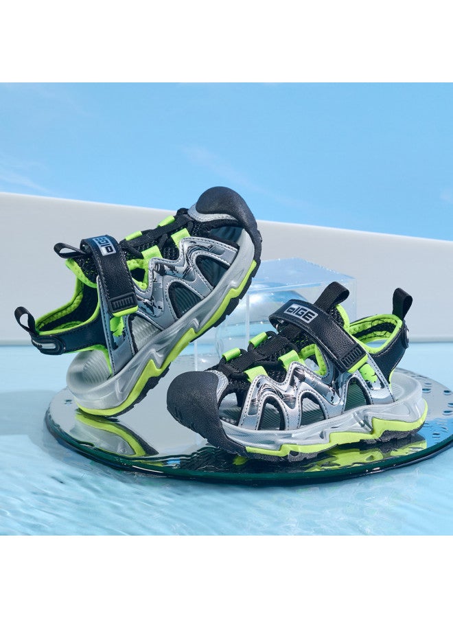 Bumblebee Boys' Sandals Summer New Sports Sandals For Big Kids Comfortable Beach Shoes Anti-collision Toe Children's Sandals - Image 4