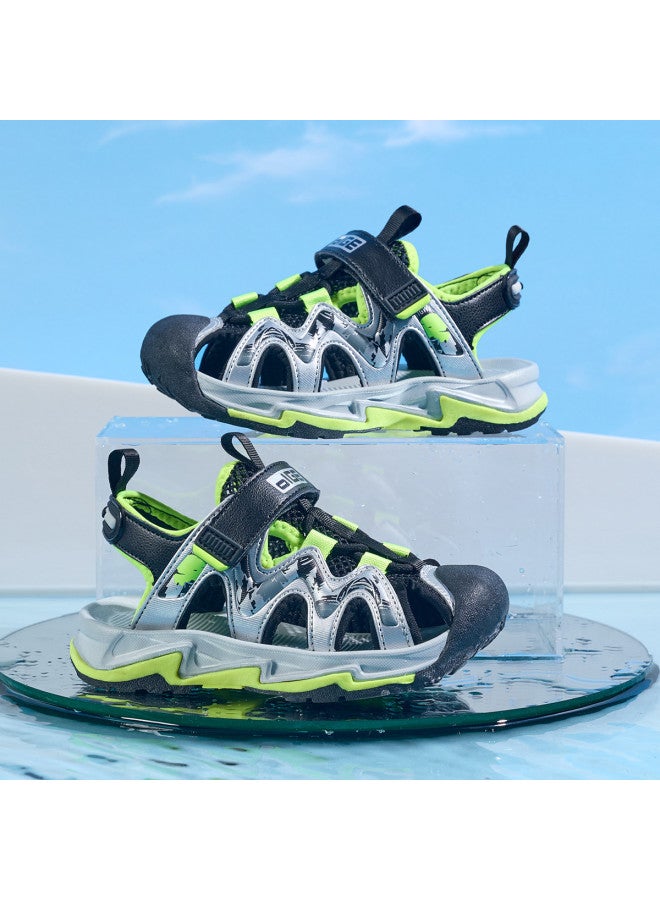 Bumblebee Boys' Sandals Summer New Sports Sandals For Big Kids Comfortable Beach Shoes Anti-collision Toe Children's Sandals - Image 2