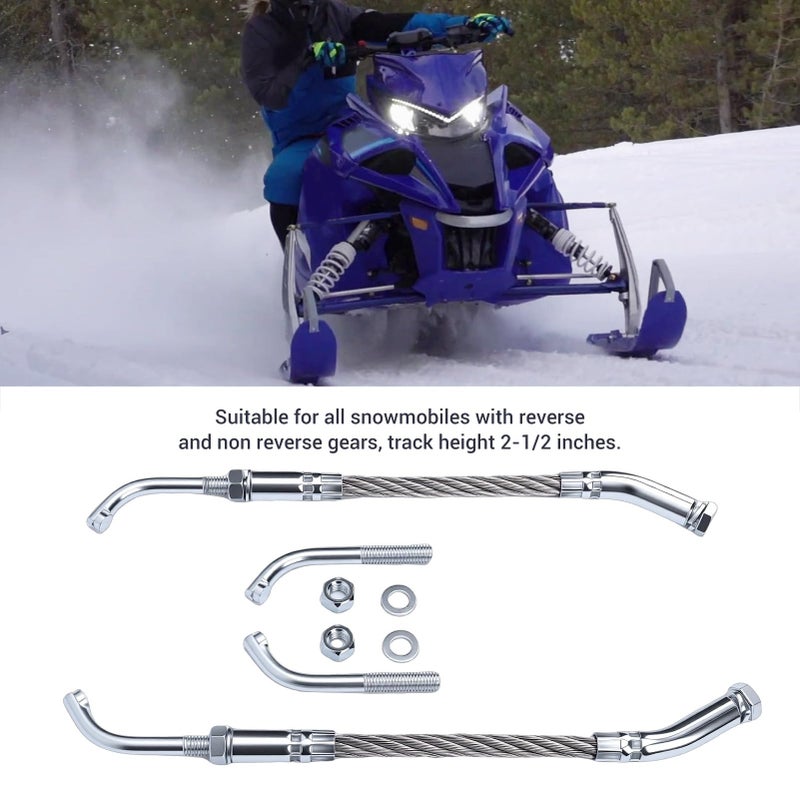 Universal Ice Scratchers Kit Replacement for Snowmobile Track Height 2 1 2 Inch - Image 4