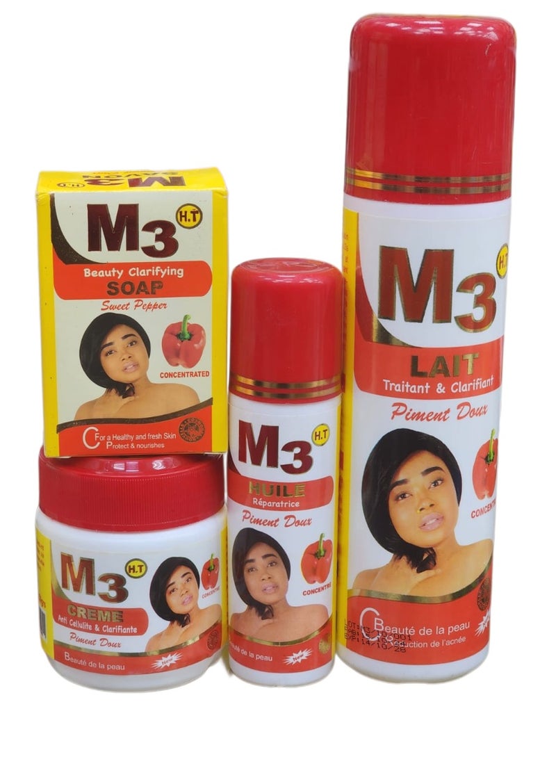 مجموعة م3 للحصول على بشرة صحية ومنعشة( صابون- كريم - بيجمنت توس- بيمينت دوس)