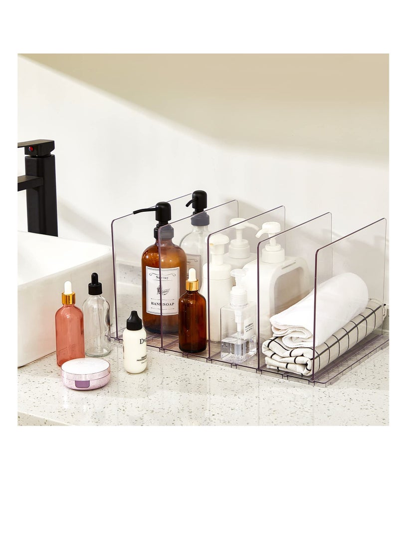 SOLARAE Purse Organizer for Closet, 2 Pcs Clear Plastic Purse Handbag Organizer, Adjustable Detachable Handbag Storage Organizer for Dressers, for Tote, Grocery, Gift bags, Handbag and Purse - Image 5