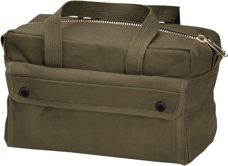 Rothco Mechanics Tool Bag with Brass Zipper in Olive Drab - Image 1