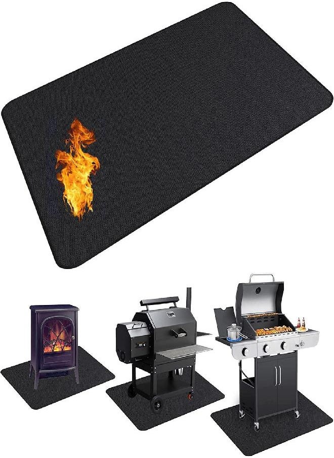 UBeesize UBeesize 65 x 48 inches Under Grill Mat for Outdoor Grill,Double-Sided Fireproof Grill Pad for Fire Pit,Indoor Fireplace Mat Fire Pit Mat,Oil-Proof Waterproof BBQ Protector for Decks and Patios  - Image 3