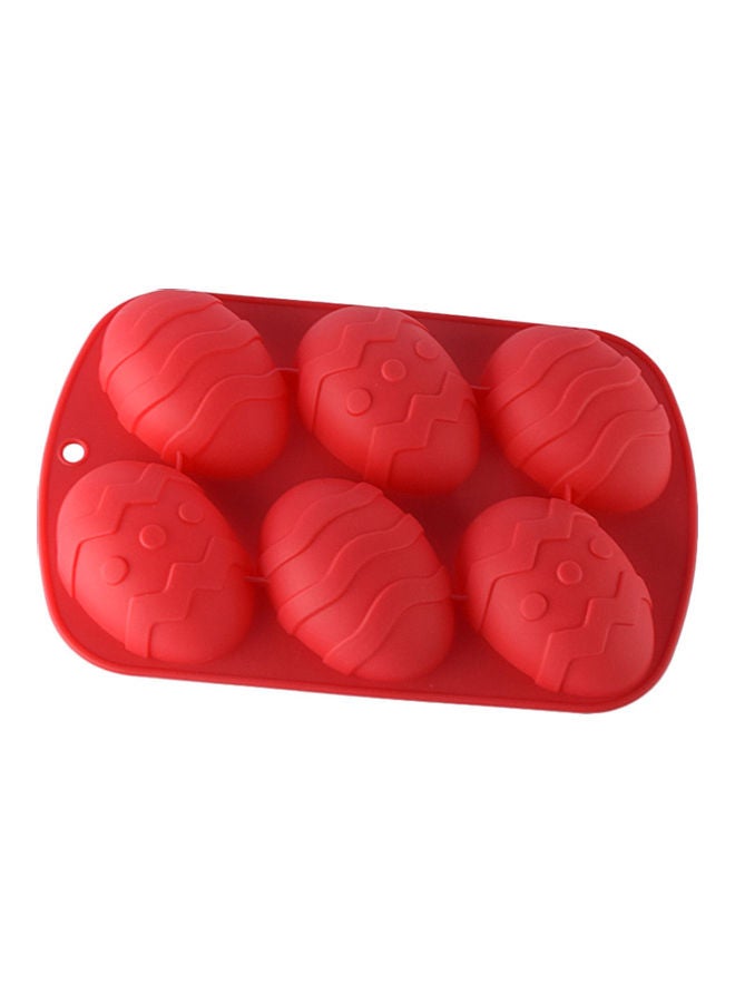 NIBEMINENT Dinosaur Egg-Shaped Chocolate Mold Red