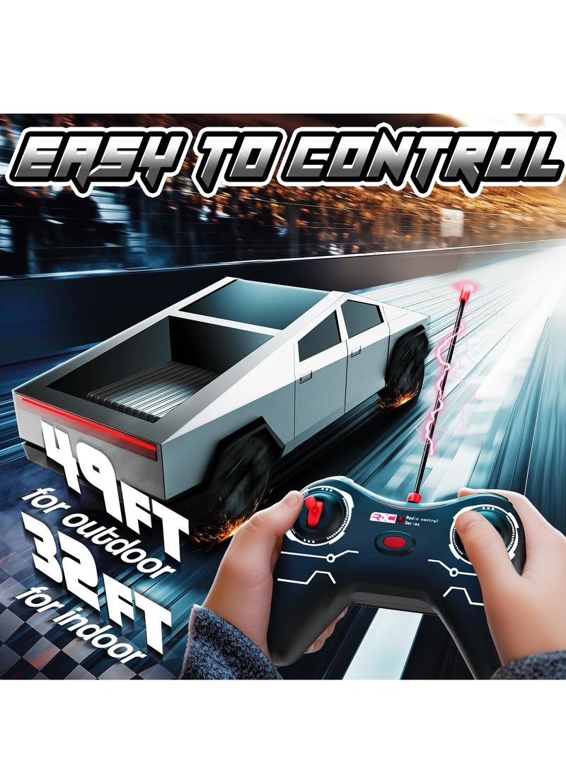 XiuWoo 1:24 RC Car Toys All Terrain High Speed Remote Control Car with Light and Loadspace, Electric Vehicle Futuristic Design Toys for Kids, Gifts for Kids, Boys and Girls  - Image 4