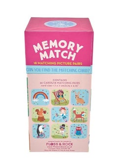 Floss & Rock Kids Memory Match Game | Picture Pairing Card Set for Children | Educational Brain Booster Toy | Matching Game for Kids  - Image 3