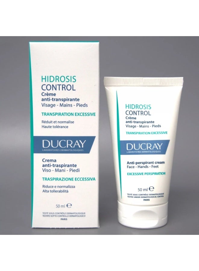Ducray Hidrosis Control Antiperspirant Cream 50ml - Image 2