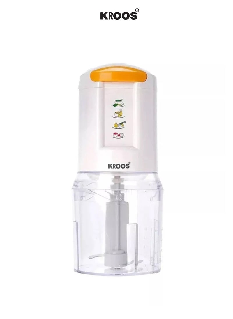 KROOS - KROOS Onion and Vegetable Cutter KR-5605 White color for chopping and cutting all kinds of waists in a consistent way - Image 1