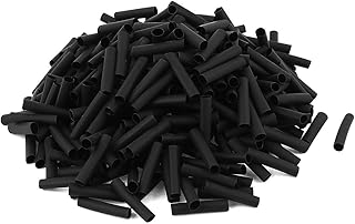 uxcell uxcell Wire Wrap Sleeve 5mm Dia 30mm Long Heat Shrink Tubing 360pcs Black  - Image 1
