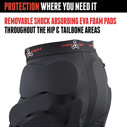 Triple Eight Bumsaver Padded Shorts for Skateboarding, Rollerskating, Roller Derby, Inline Skating, Snowboarding and Skiing - Image 2