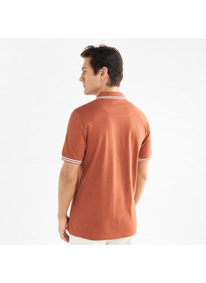 FAV Solid Polo T-shirt with Short Sleeves  - Image 3