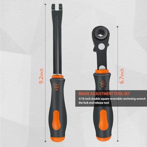 AKSOVA 2 PCS Slack Adjuster Tools, 5/16'' Ratcheting Wrench Automatic Slack Adjuster Release Tools for Big Truck, Trailer Brake Adjustment Tool, Hand Tools for Mechanics - Image 5