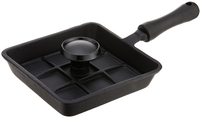 Norpro Mini Cast Iron Panini Pan with Press, 5.9 IN, As Shown - Image 1