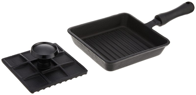 Norpro Mini Cast Iron Panini Pan with Press, 5.9 IN, As Shown - Image 2
