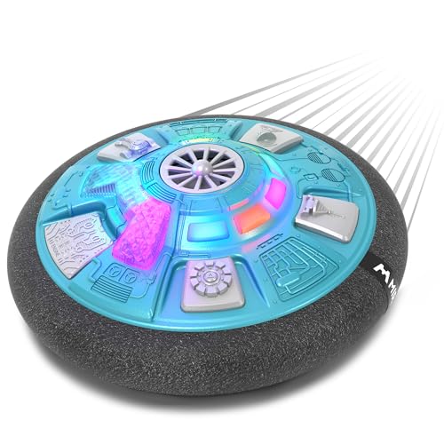 Mirana Air Football Mothership | C-Type USB Rechargeable LED Hoverball | Fun Indoor Toys & Games for Kids | Best Soccer Ball Gift for Boys & Girls 2+ Years (Nebula Blue) - Image 1