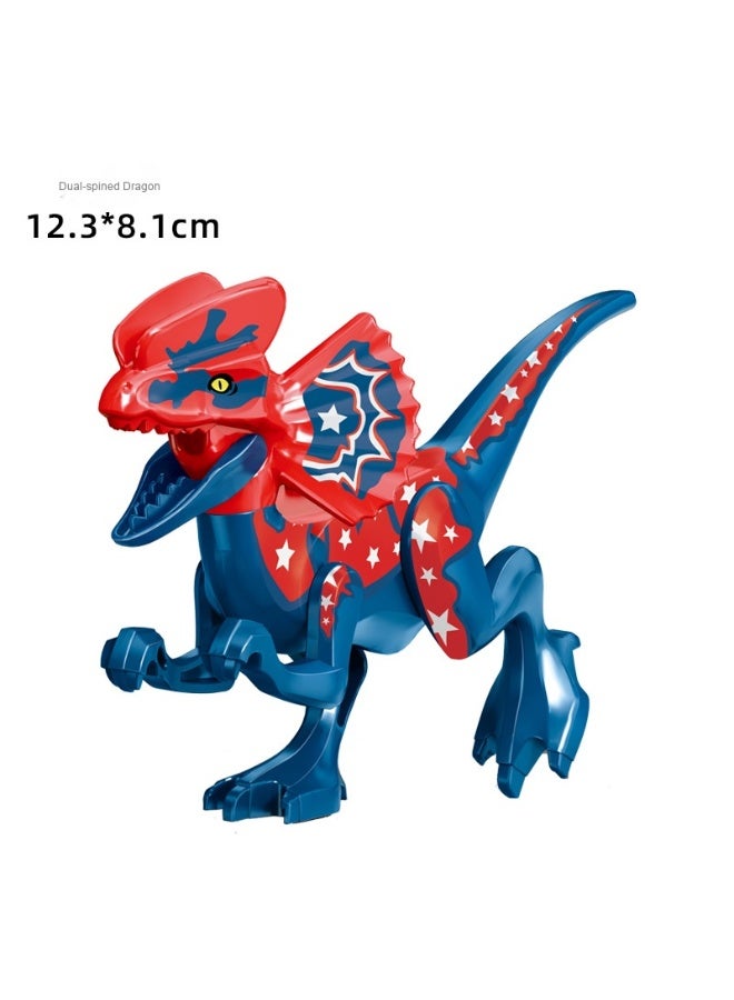 NIBEMINENT Jurassic Dinosaur Building Blocks Toy - New Triceratops and Various Dinosaur Models