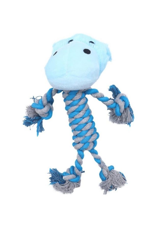 Emily Pets Plush Dog Toys Animal Toys Soft Toys Chewer Teething Toys Dog Teething Plush Pet Woven Toy Pet Cotton Rope Toy Dog Cotton Rope Toy Puppy Pet Supplies Molar Plushes (Sky Blue) - Image 1