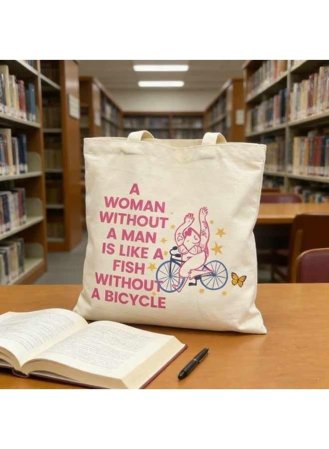 حقيبة تسوق - حقيبة قماشية - هدية إبداعية نسوية - Image 2